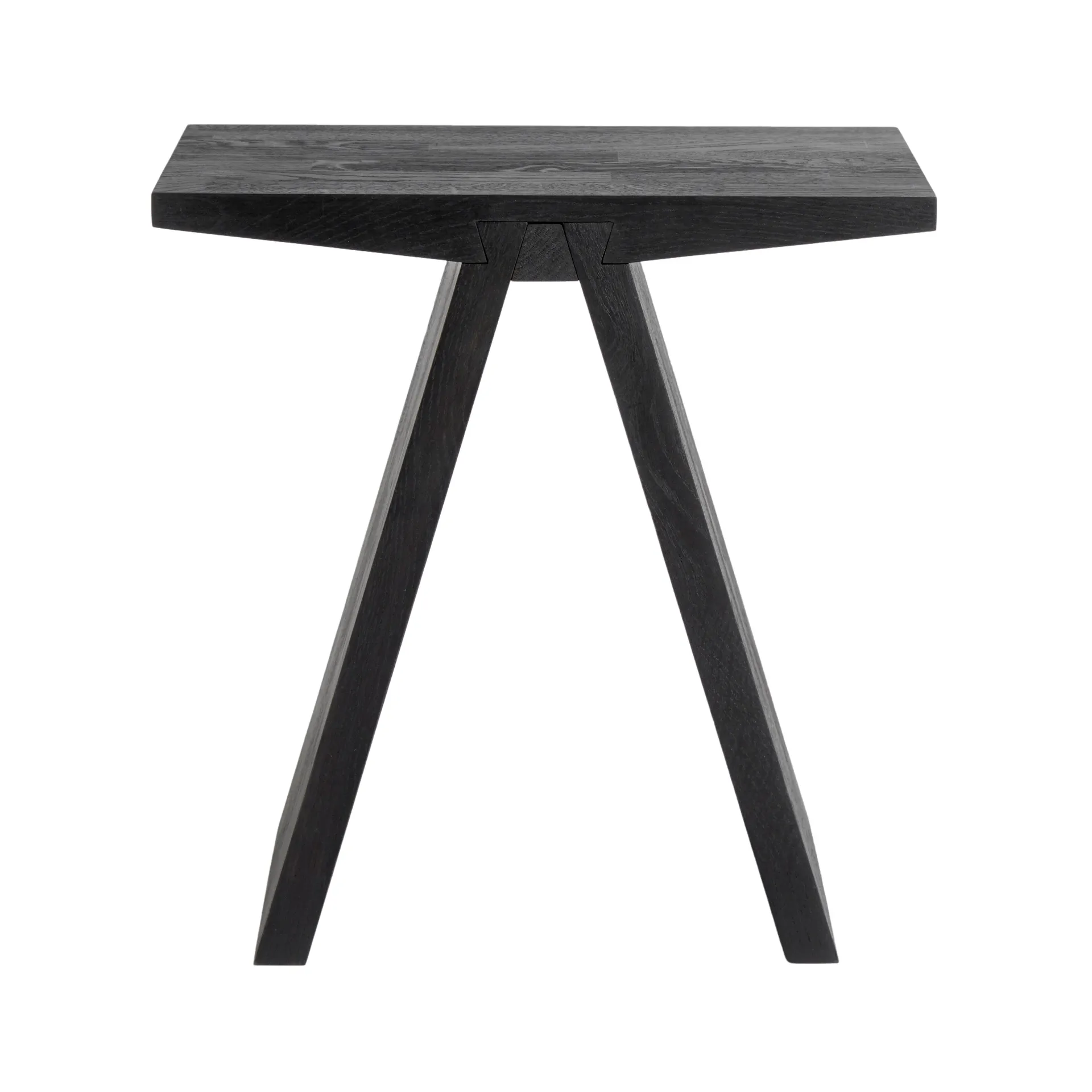 Angle stool 45 cm, dark-stained oak MUUBS