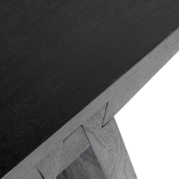 Angle stool 45 cm, dark-stained oak MUUBS