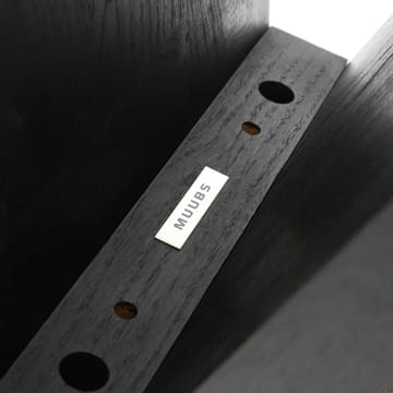 Angle stool 45 cm - dark-stained oak - MUUBS