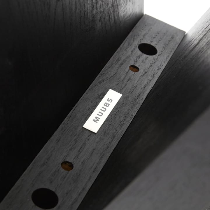 Angle stool 45 cm, dark-stained oak MUUBS