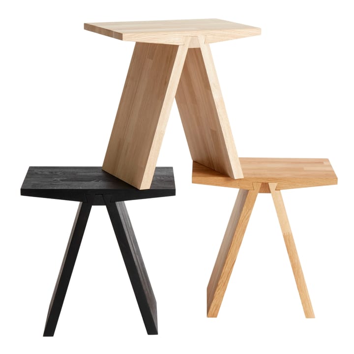 Angle stool 45 cm, oiled oak MUUBS