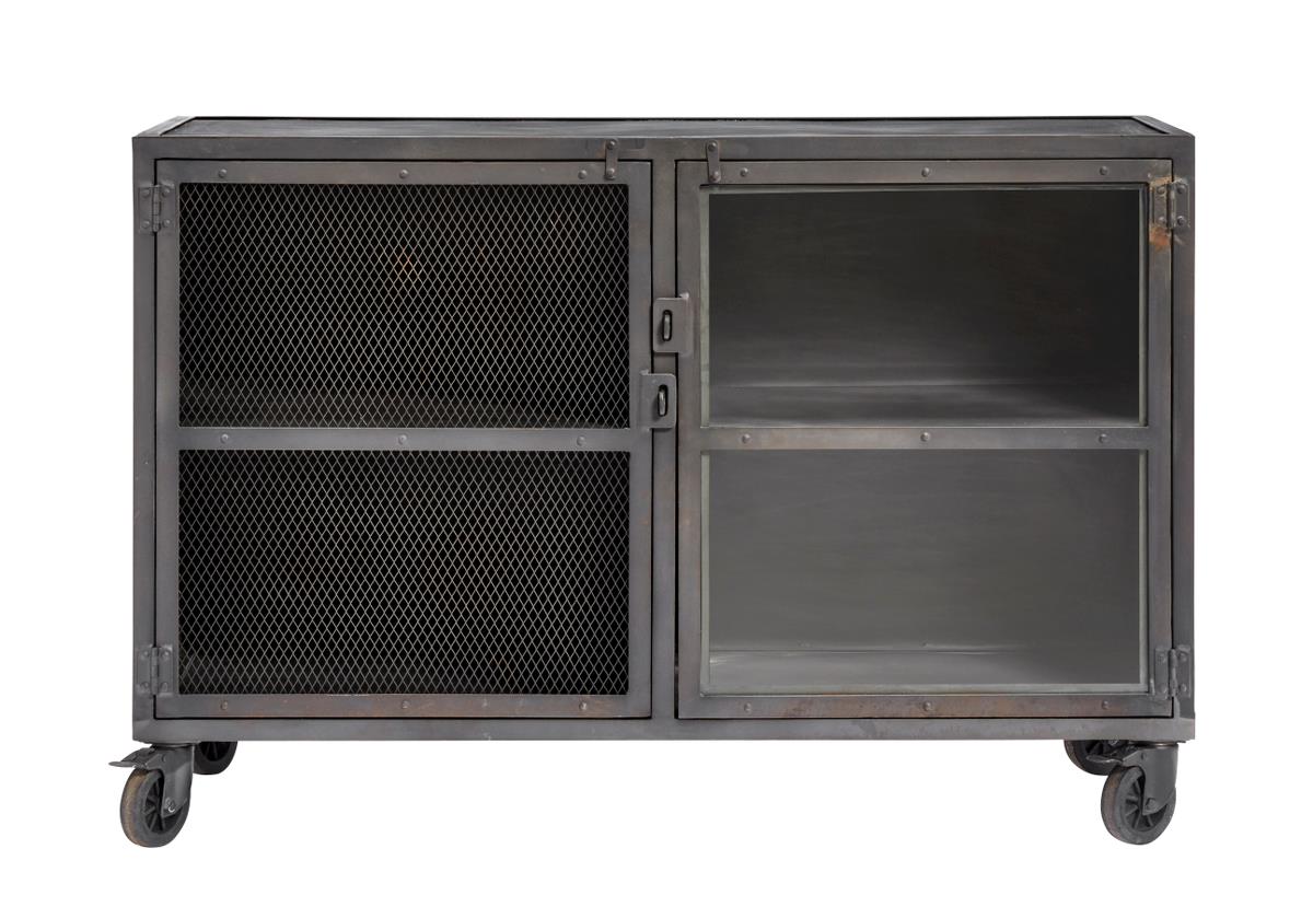 MUUBS Bar cabinet 21 120x80x45 cm Bronx-black | Scandinavian Design | Display & glass cabinets | Black