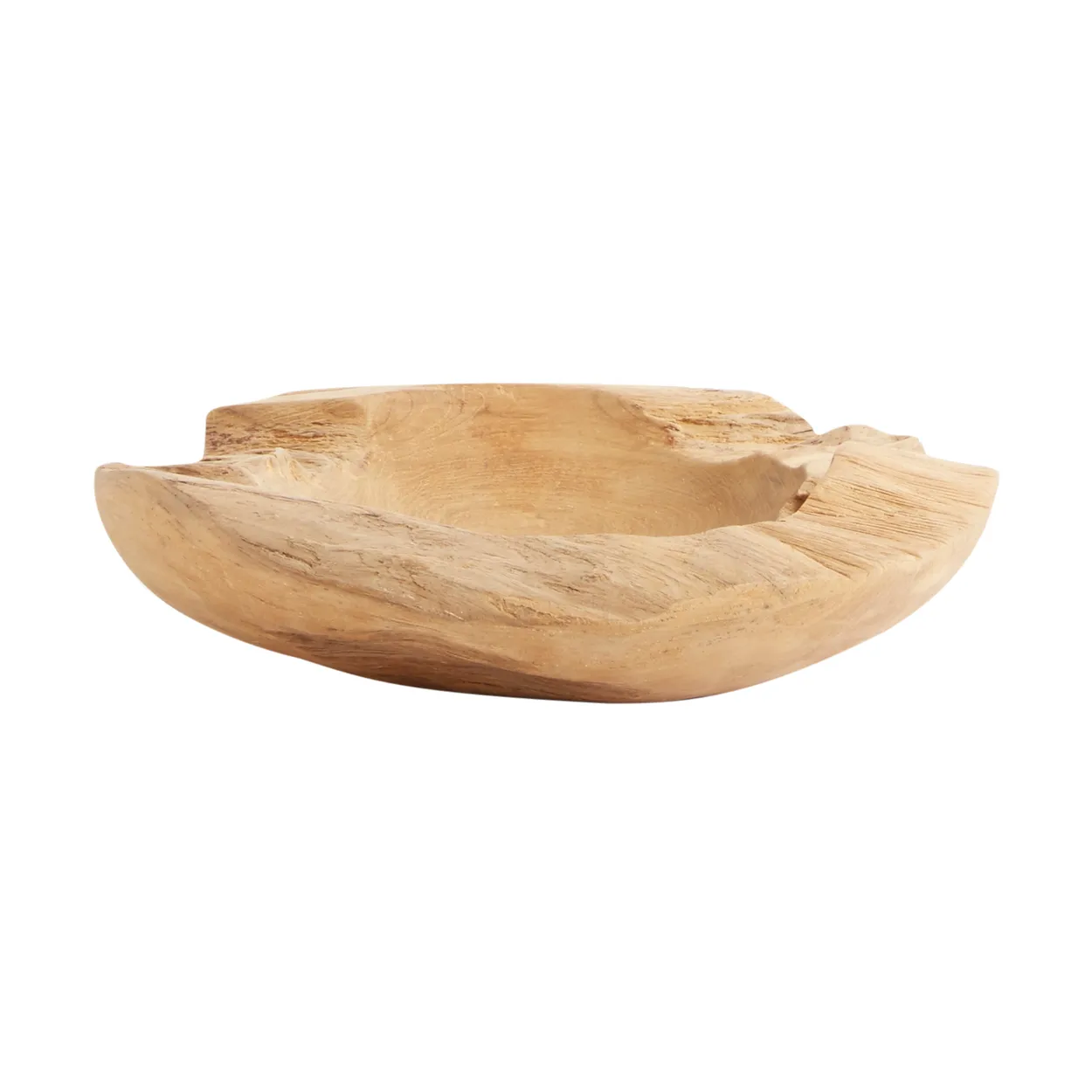 MUUBS Bowl Rustic Teak Root o30 cm Nature | Scandinavian Design | Serving bowls | Brown