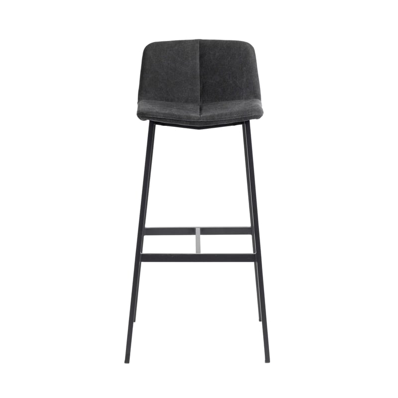 MUUBS Chamfer bar stool 75 Anthracite