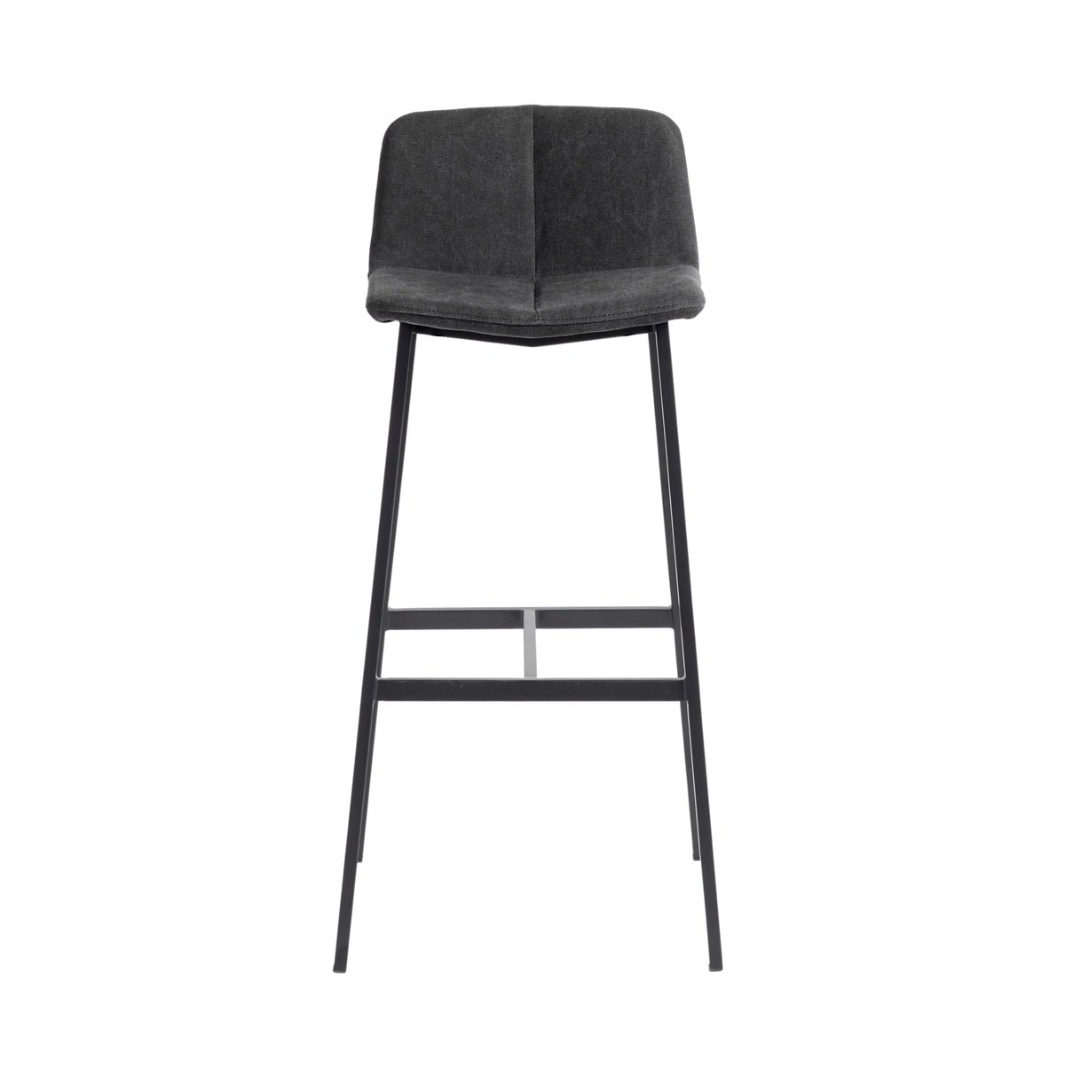 MUUBS Chamfer bar stool 75 Anthracite | Scandinavian Design | Bar stools | Grey