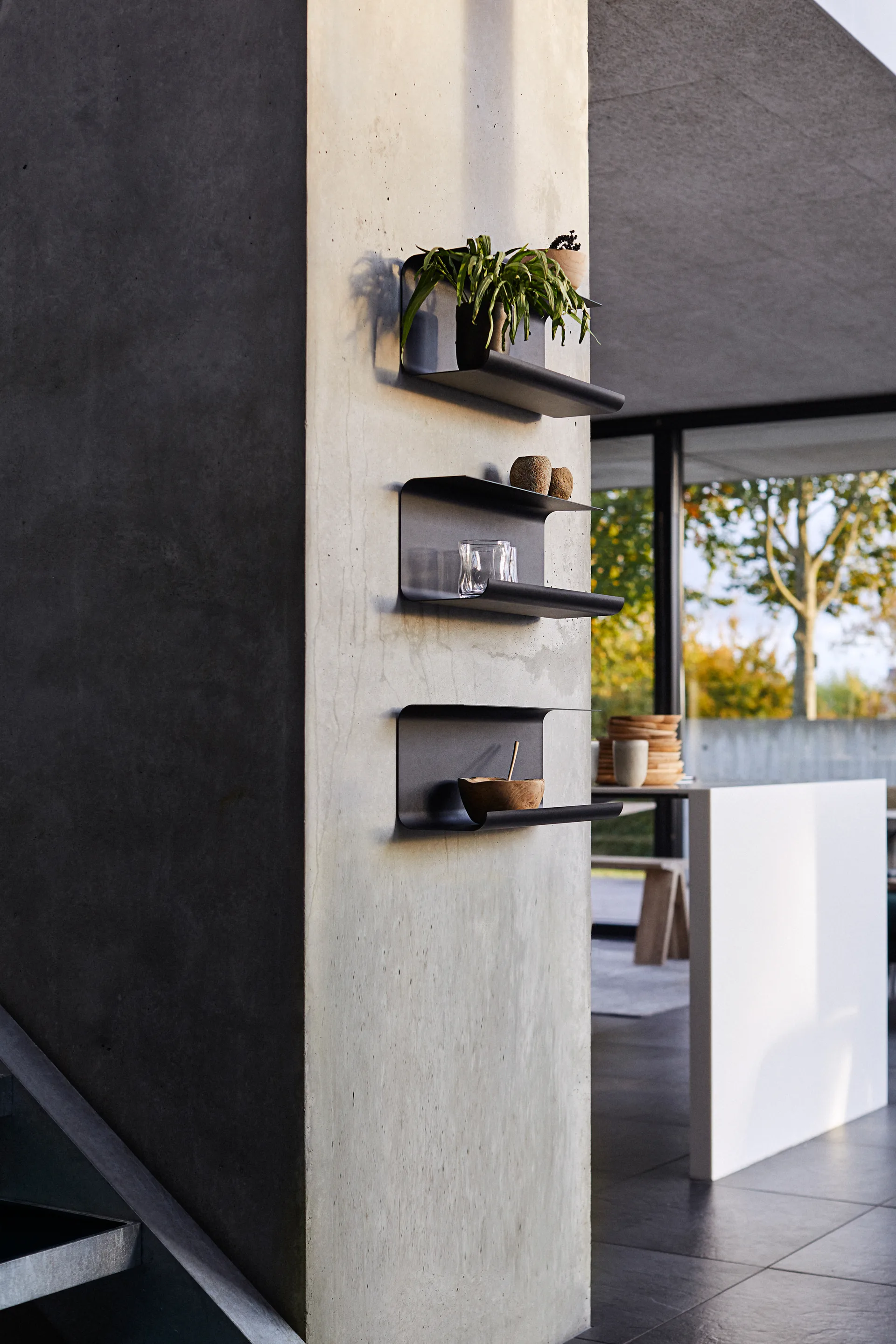 Dublin shelf 45 cm, Black MUUBS