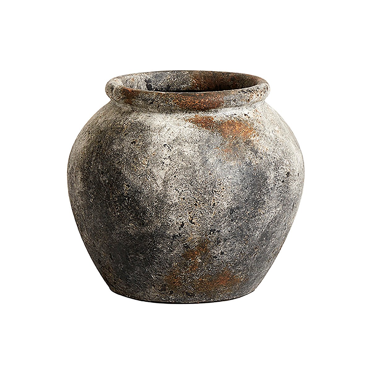 MUUBS Echo flower pot o30 cm h25 cm rust-grey | Scandinavian Design | Flower pots | Grey