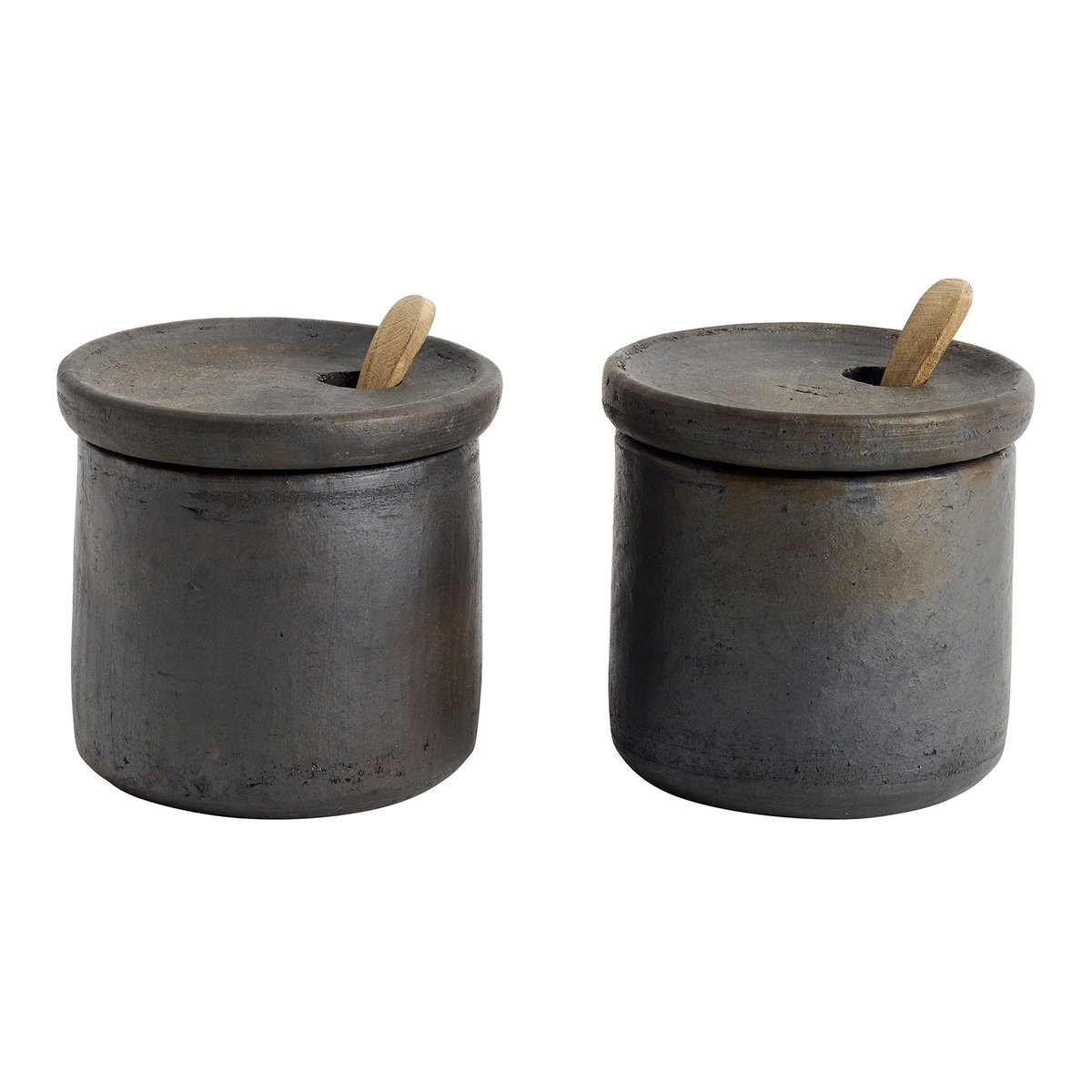 MUUBS Hazel salt- and pepper set Brown | Scandinavian Design | Salt & Pepper shakers | Brown