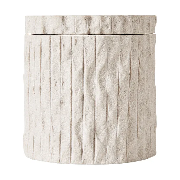 MUUBS Kama jar with lid o9,5 cm Sand | Scandinavian Design | Boxes & jars | Beige