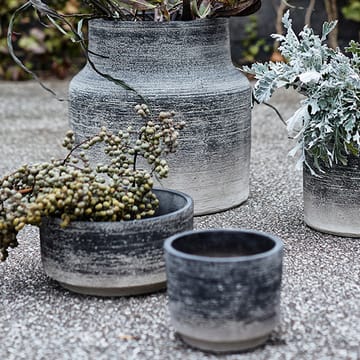 Kanji flower pot Ø 15 cm - Grey - MUUBS