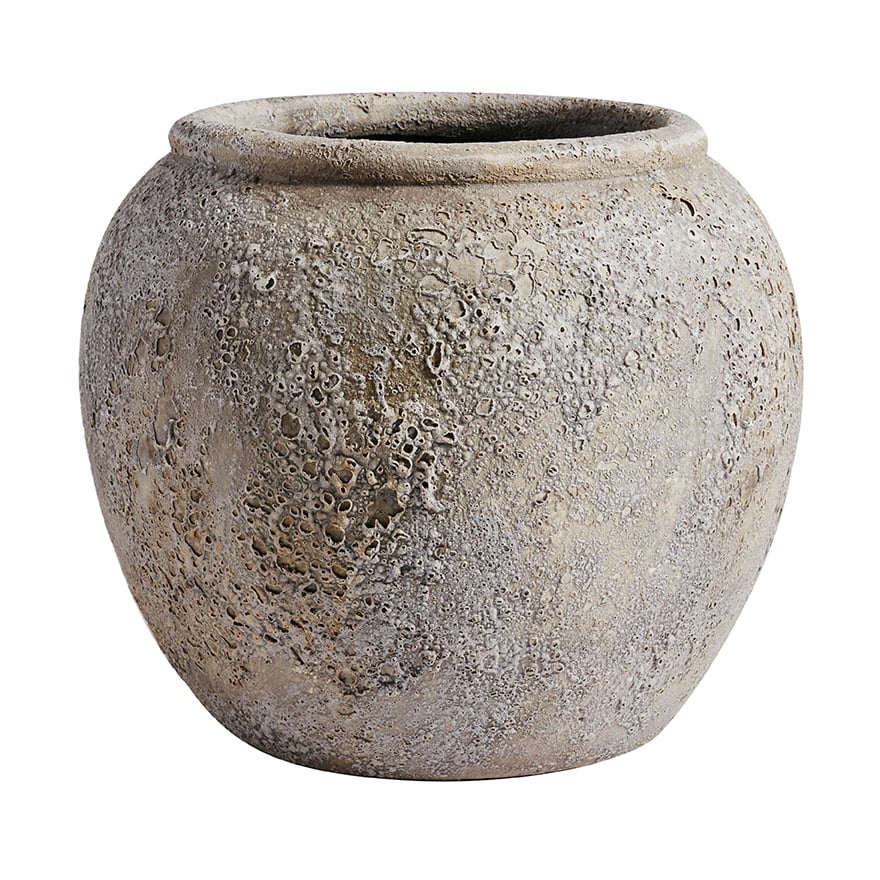 MUUBS Luna flower pot h25 cm o29 cm Grey | Scandinavian Design | Flower pots | Grey