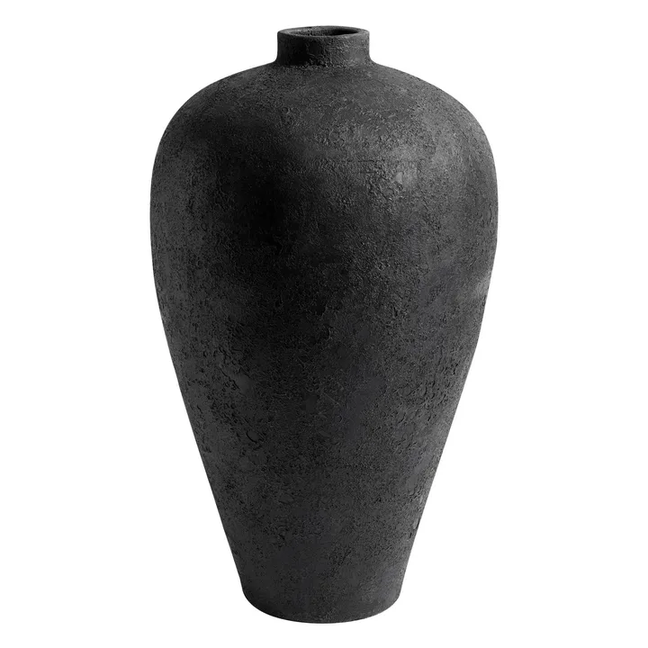 Luna pot 80 cm - Black-terracotta - MUUBS