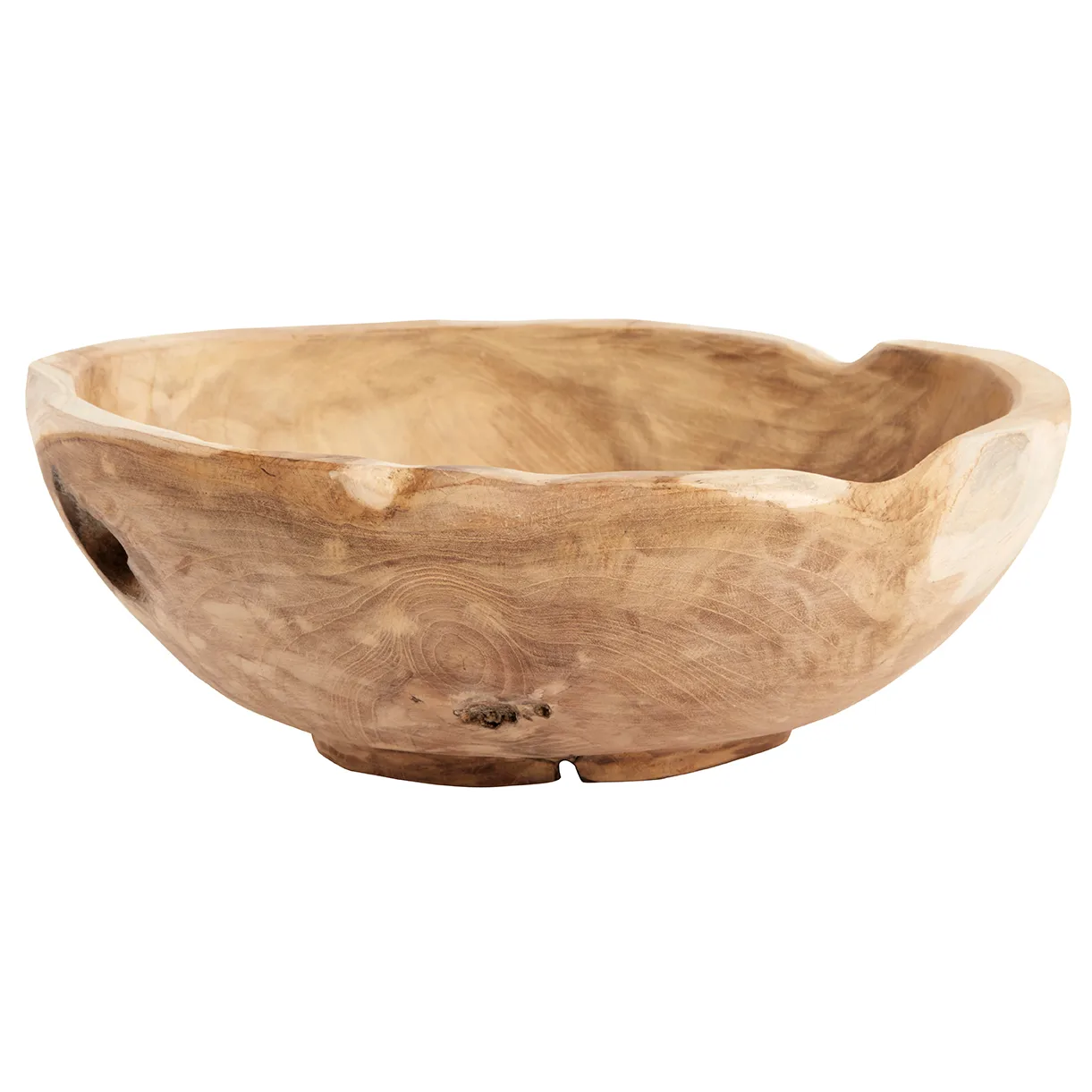 Muubs teak salad bowl 30 cm Nature | Scandinavian Design | Salad bowls | Beige
