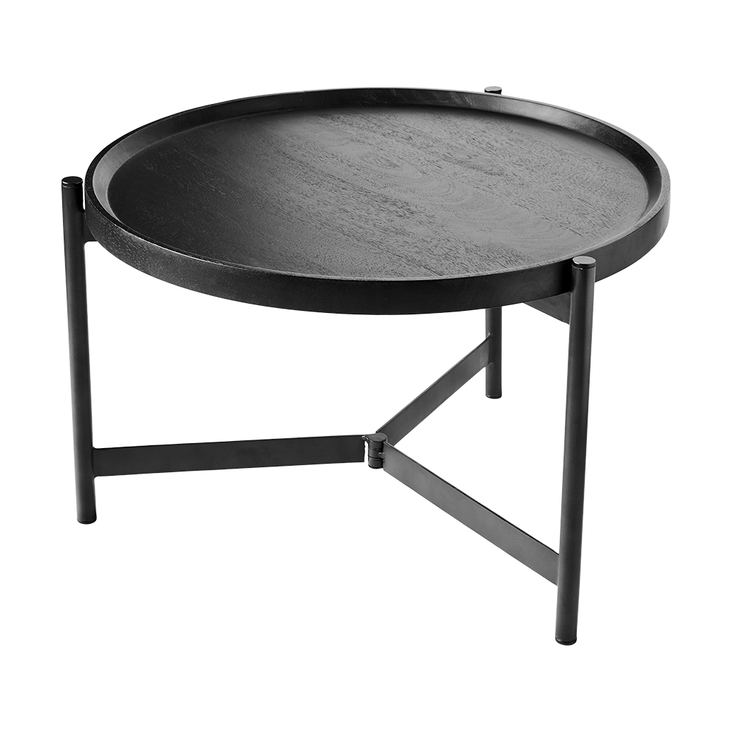 MUUBS Nevada coffee table Ø70 cm Black | Scandinavian Design | Coffee tables | Black