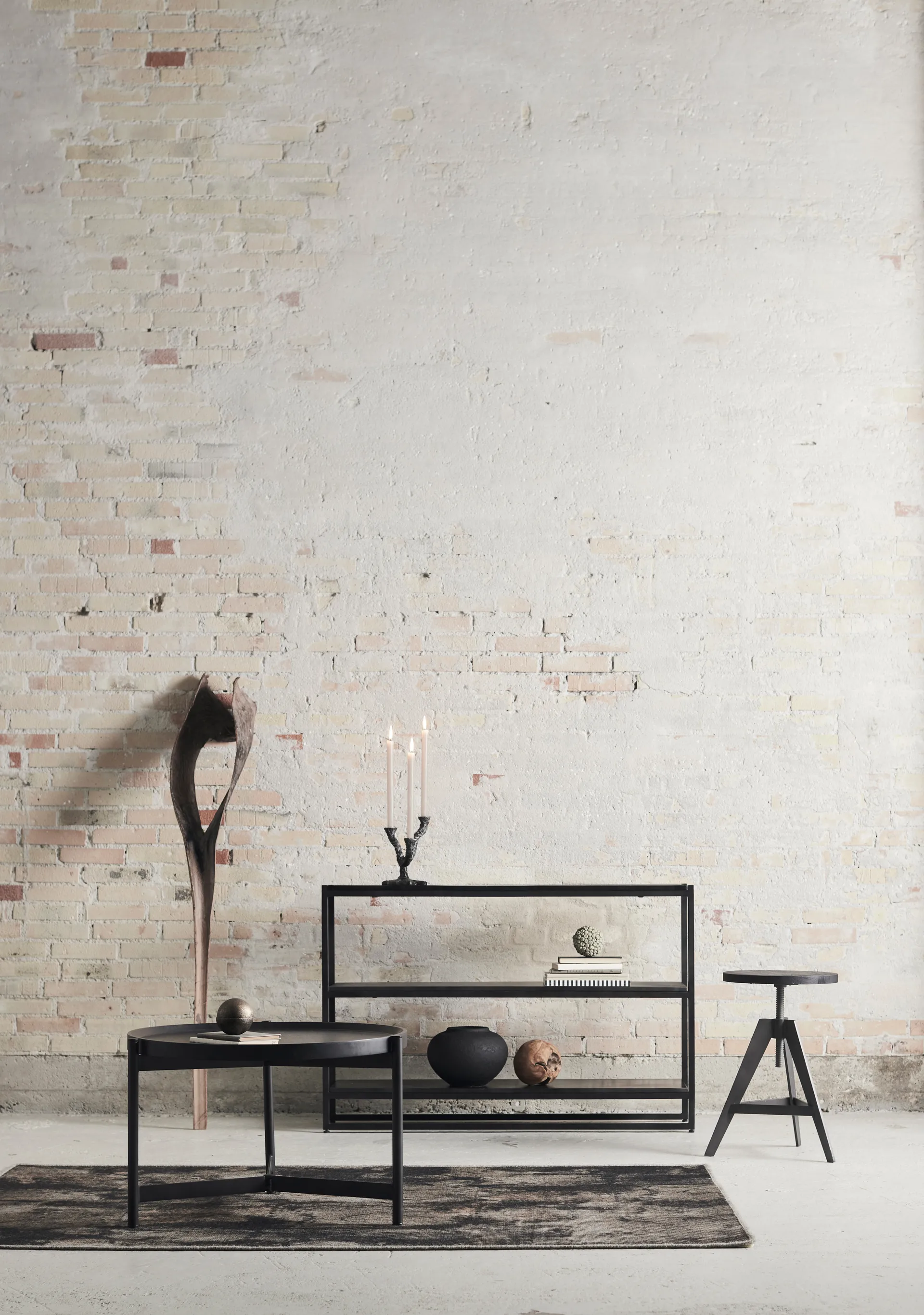 Nevada coffee table Ø70 cm, Black MUUBS