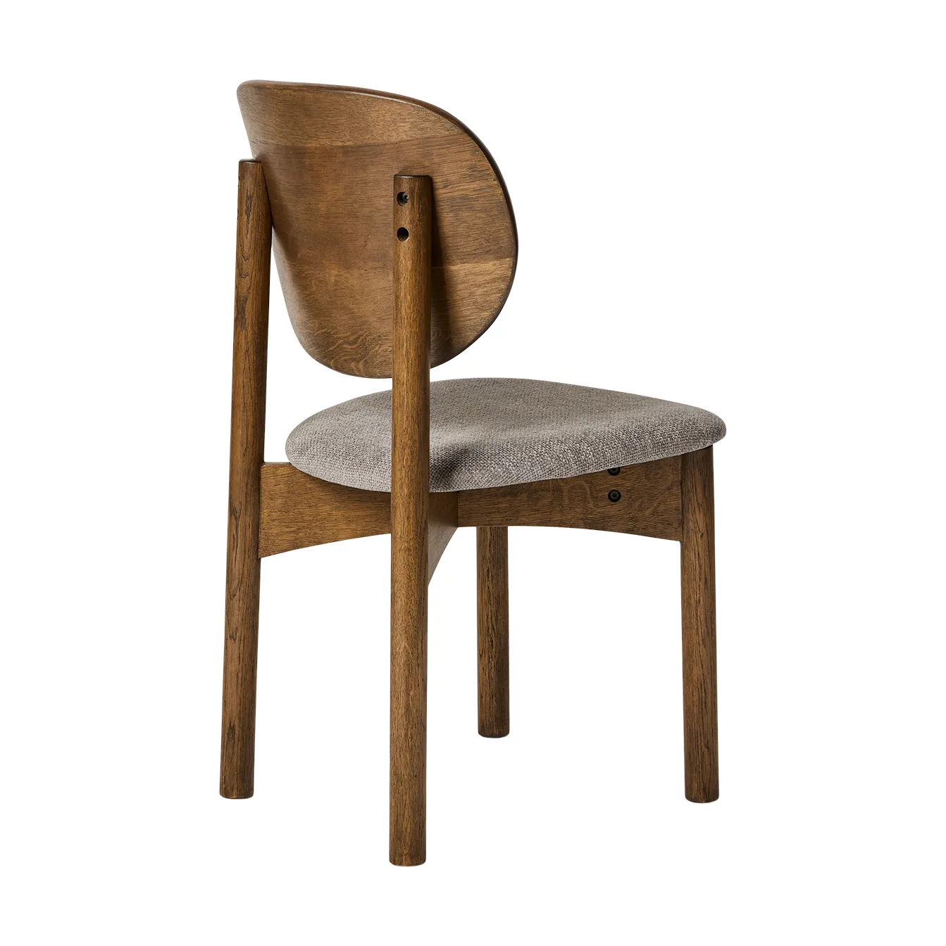 Oka chair, Dark oiled oak, grey MUUBS