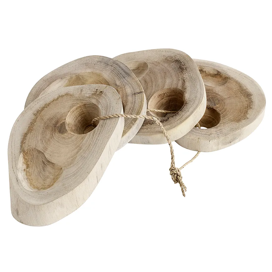 MUUBS Organic egg cup 4-pack Nature | Scandinavian Design | Egg cups | Beige