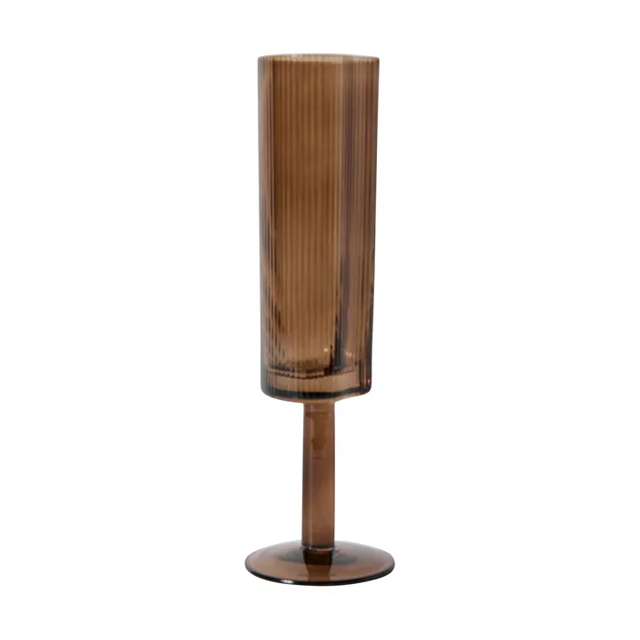 Ripe champagne glass 14,5 cl - Smoked brown - MUUBS