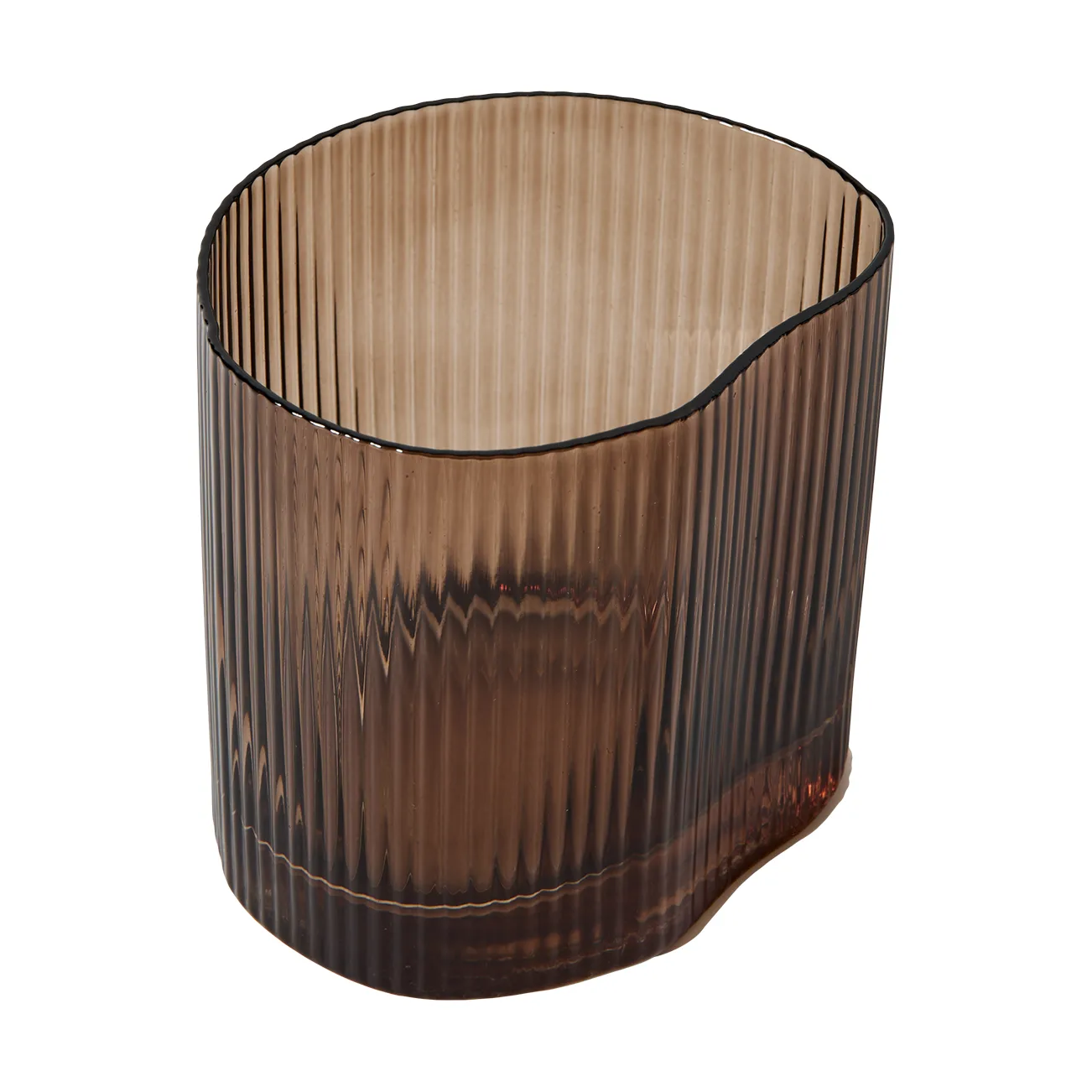 Ripe drinking glass 39 cl, Smoked brown MUUBS