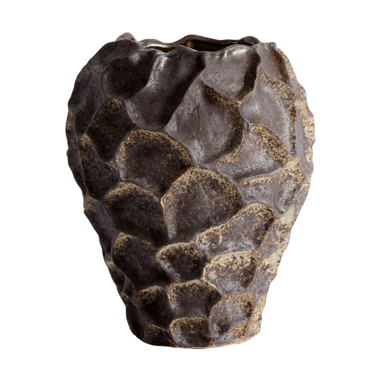 MUUBS Soil vase 21.5 cm chocolate | Scandinavian Design | Vases | Brown