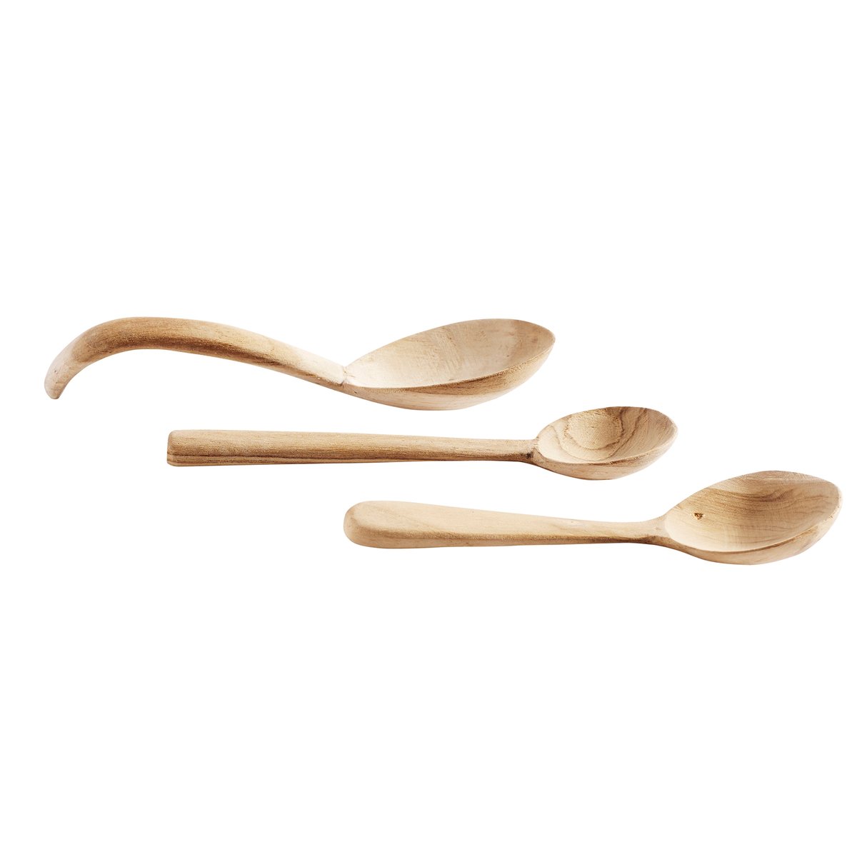 MUUBS The three musketeers spoon 3 pieces Nature | Scandinavian Design | Serving utensils | Beige