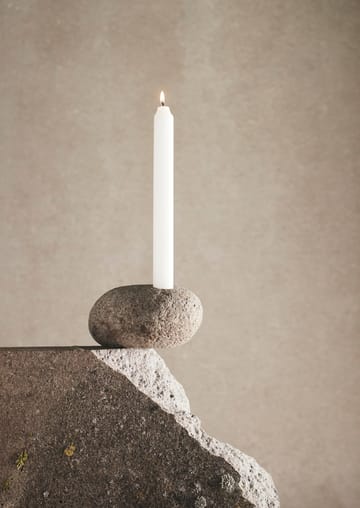 Valley candle sticks 6 cm - Natural stone - MUUBS