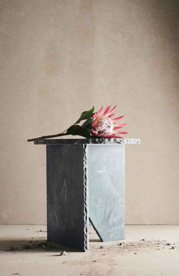 Verde side table Ø40 cm - Green marble - MUUBS