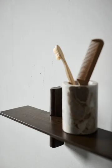 White toothbrush holder - Seashell - MUUBS