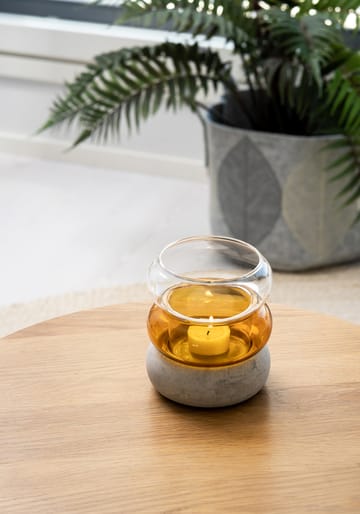Bagel vase/lantern 12 cm - Amber - Muurla