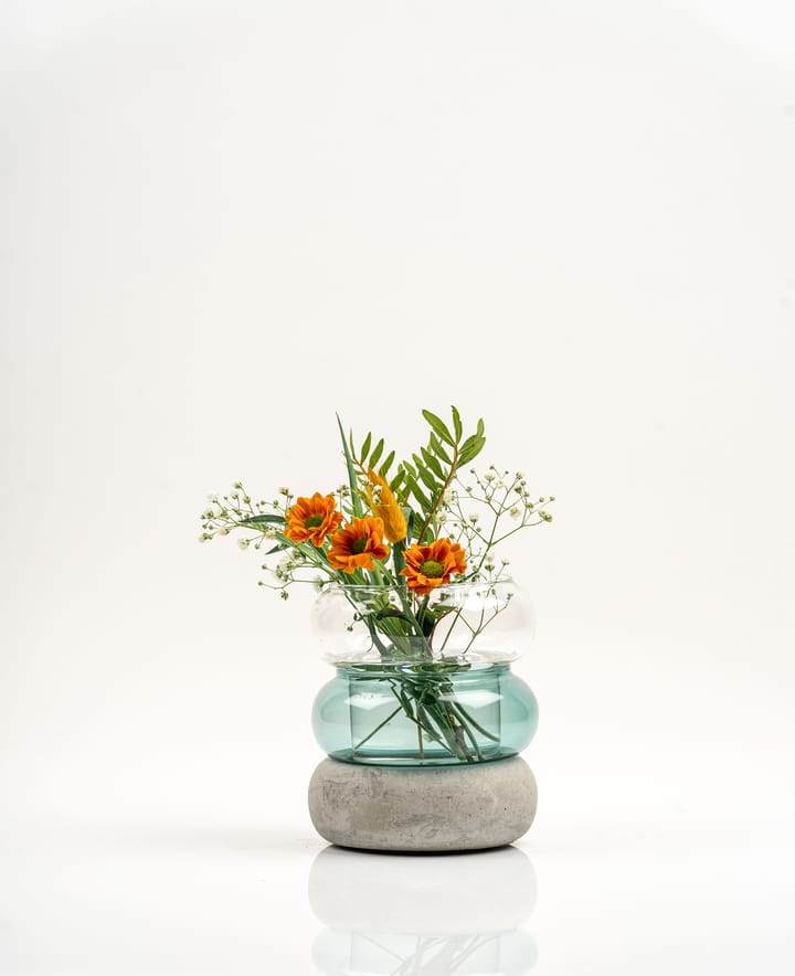Bagel vase/lantern 12 cm - Lake blue - Muurla