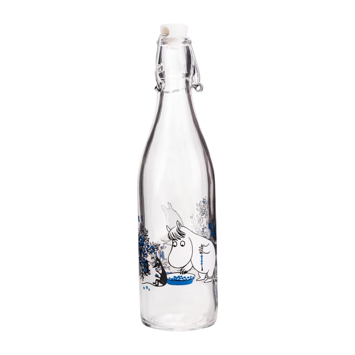 Blueberries glass bottle 0.5 L - Transparent - Muurla