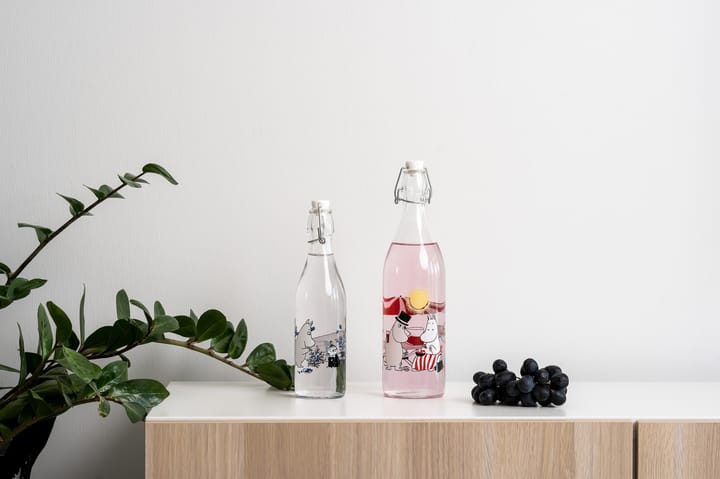 Blueberries glass bottle 0.5 L, Transparent Muurla