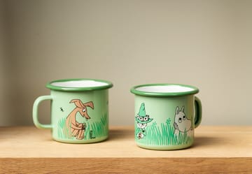 Boys enamel mug 25 cl - Green - Muurla