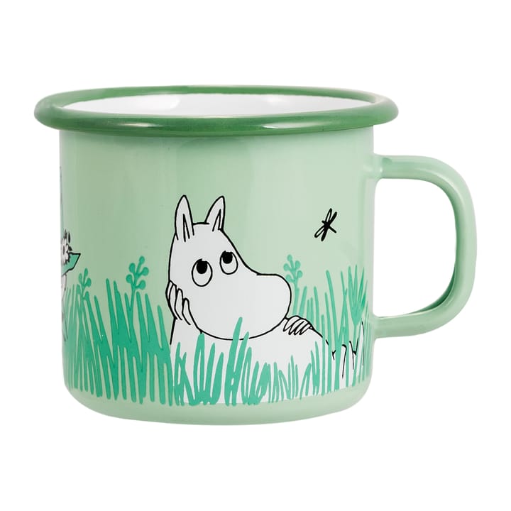 Boys enamel mug 25 cl - Green - Muurla