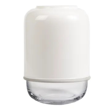 Capsule adjustable vase 18-28 cm - white-clear - Muurla