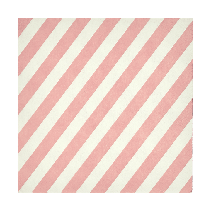 Check & Stripes paper napkin 25x25 cm 20-pack - Beige - Muurla
