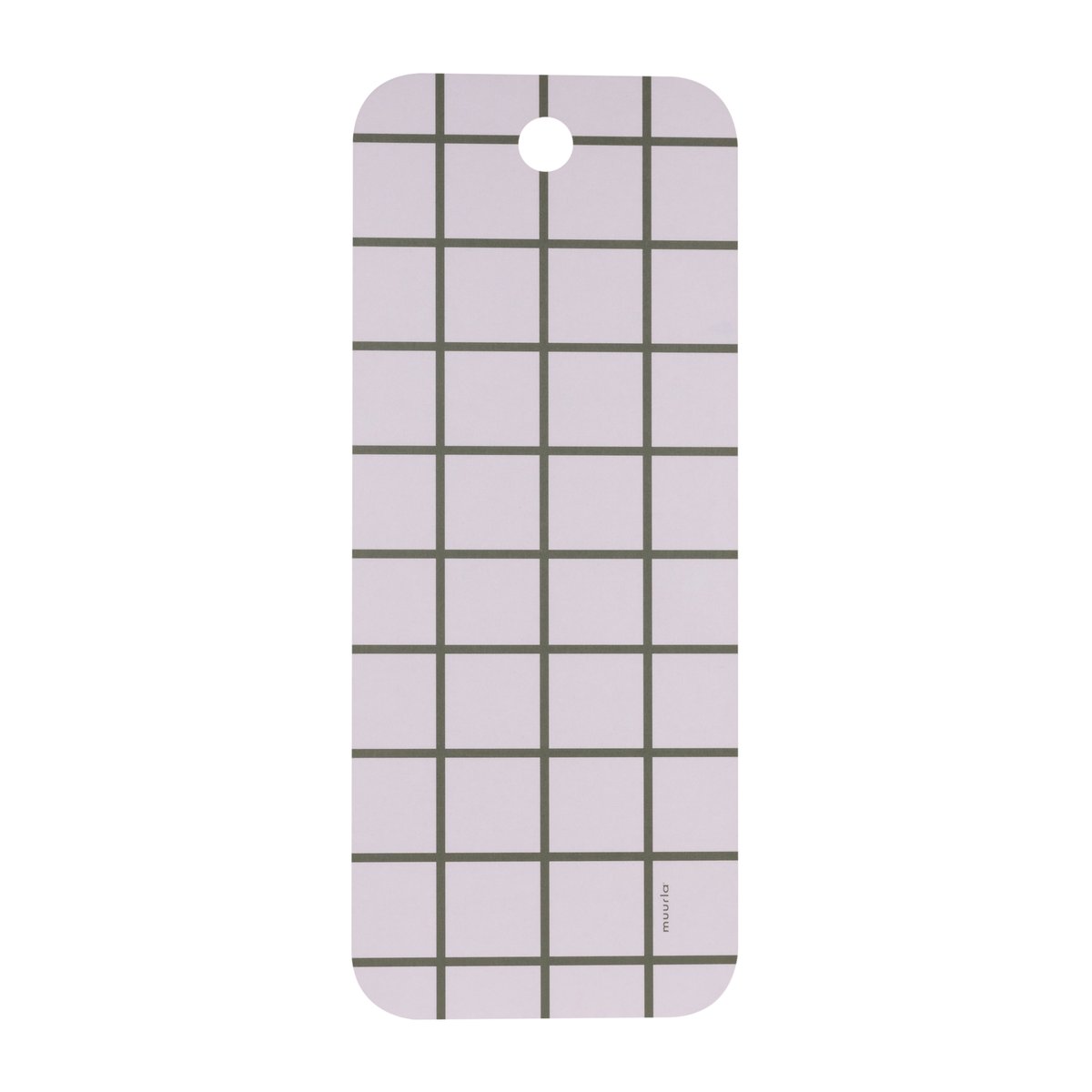 Muurla Checks & Stripes tray 18x44 cm Green-beige | Scandinavian Design | Trays | Green