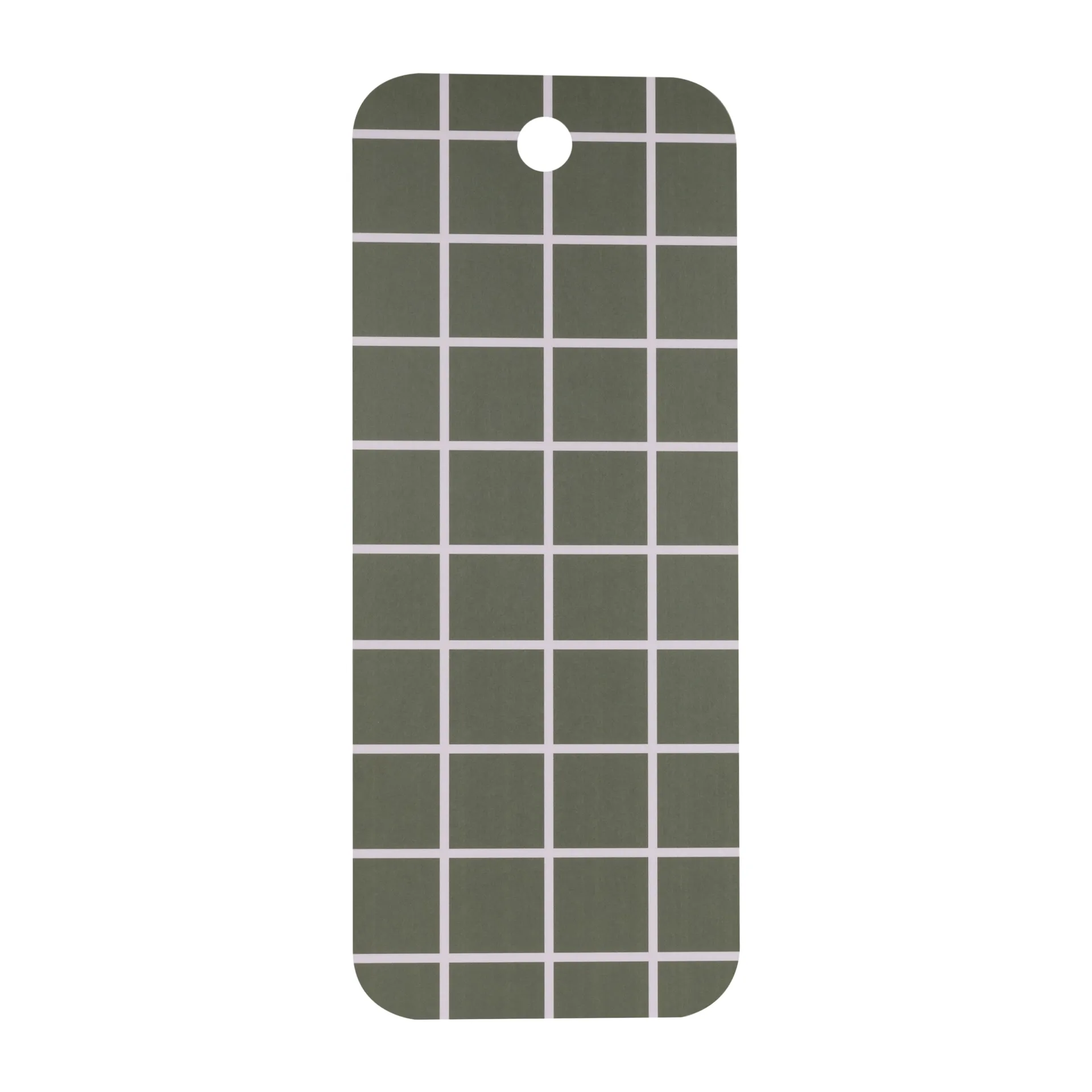 Checks & Stripes tray 18x44 cm, Green-beige Muurla