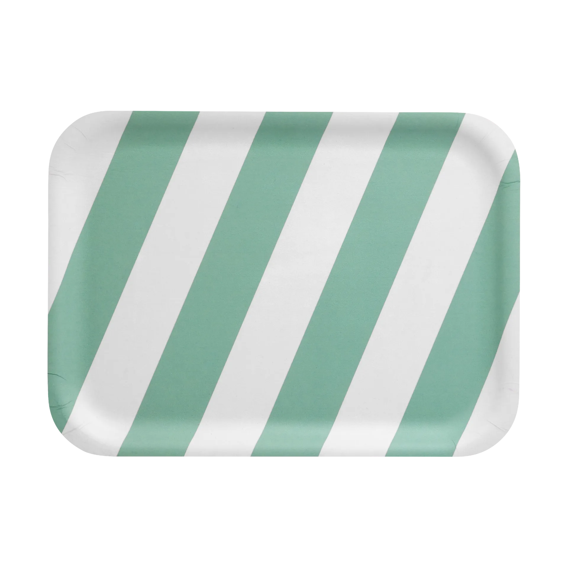 Checks & Stripes tray 20x27 cm, Mint Muurla