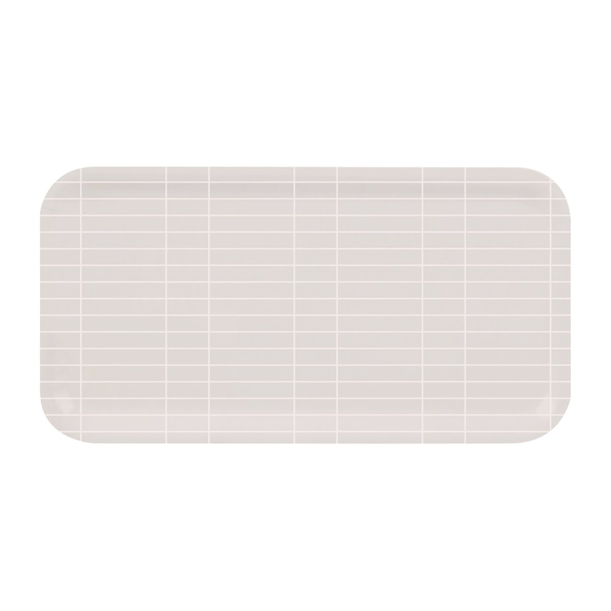 Muurla Checks & Stripes tray 22x43 cm Beige-white | Scandinavian Design | Trays | Beige