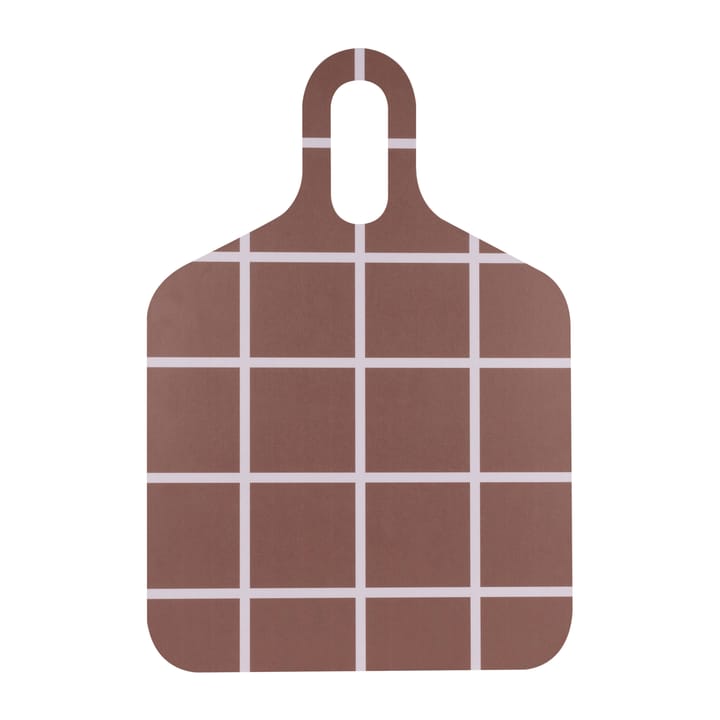 Checks & Stripes tray 30x44 cm - Brown-beige - Muurla