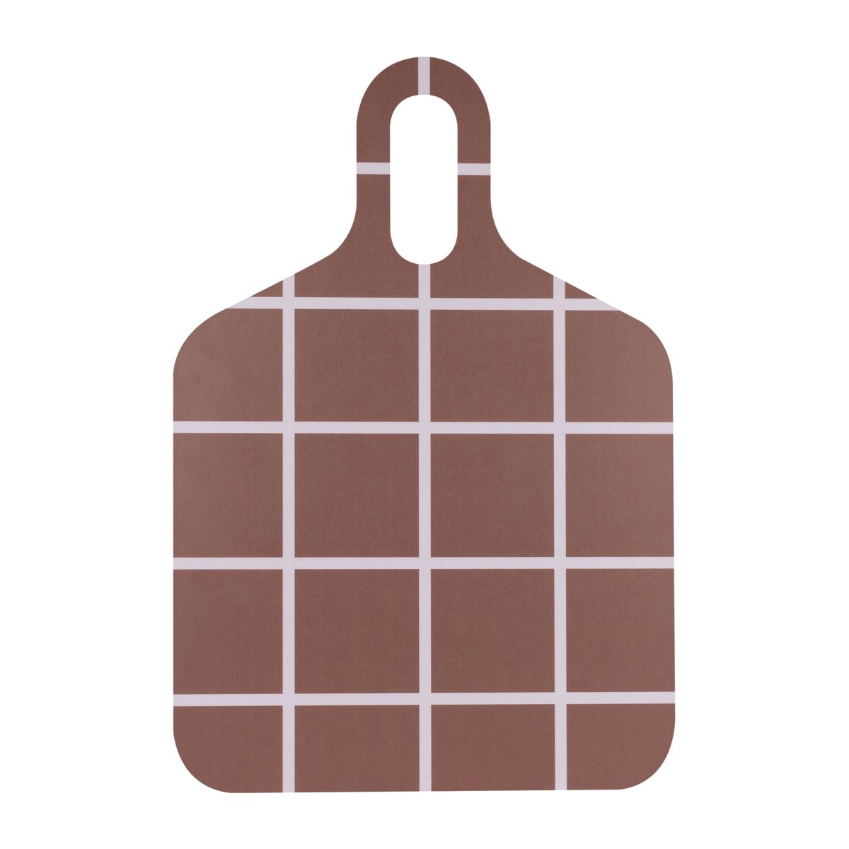 Muurla Checks & Stripes tray 30x44 cm Brown-beige | Scandinavian Design | Trays | Multi