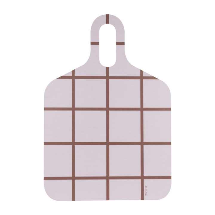 Checks & Stripes tray 30x44 cm - Brown-beige - Muurla