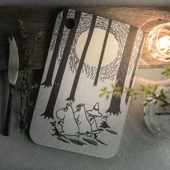 Chop & Serve In the Woods tray 21x31 cm - white-black - Muurla