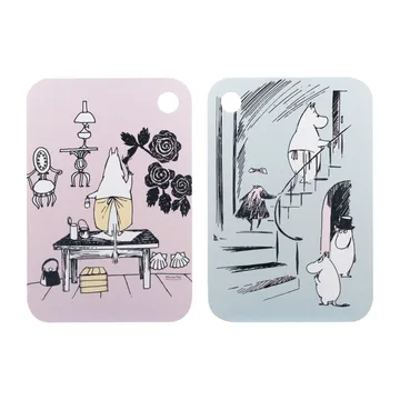 Chop & Serve Mamma tray 21x31 cm - Pink-blue - Muurla