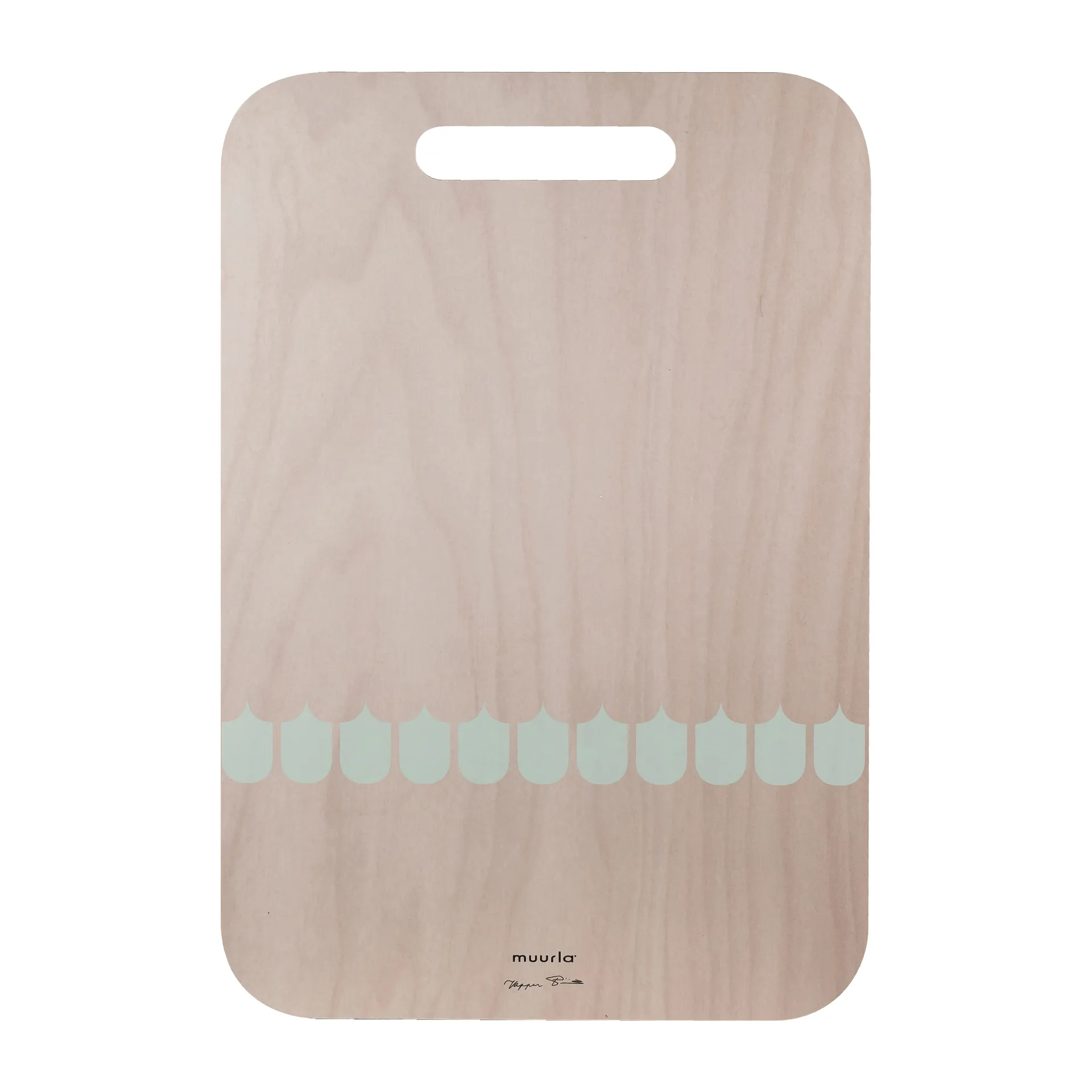 Chop & Serve Vappu tray 30x44 cm, Birch-Green Muurla
