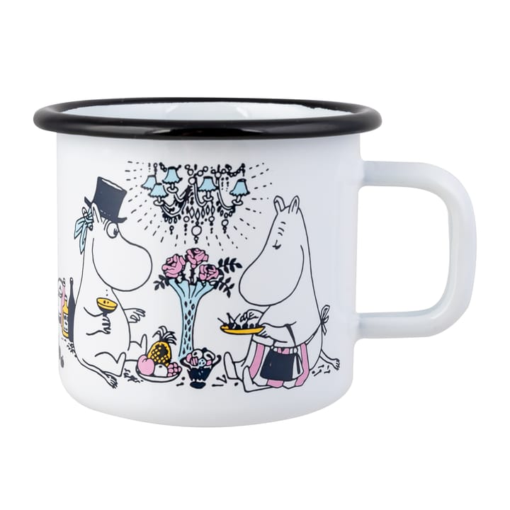 Date night enamel mug 37 cl - Multi - Muurla