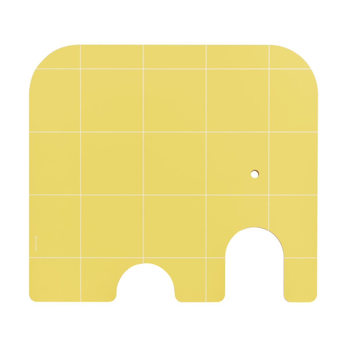 Muurla Elephant Chop & Serve cutting board L Yellow