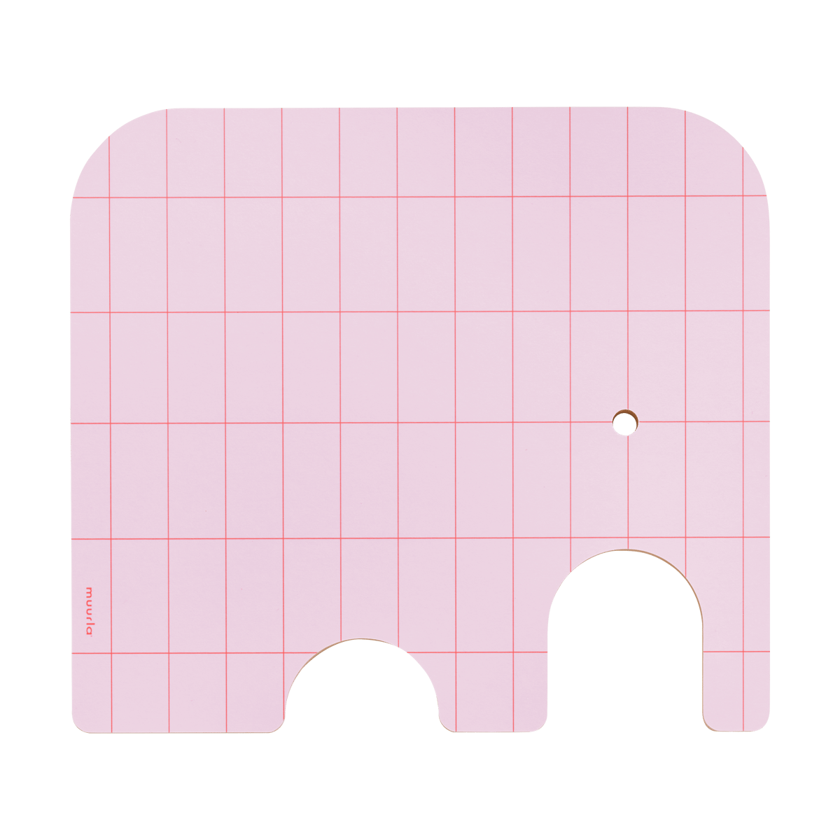 Muurla Elephant Chop & Serve Cutting Board M Pink | Scandinavian Design | Chopping boards | Pink