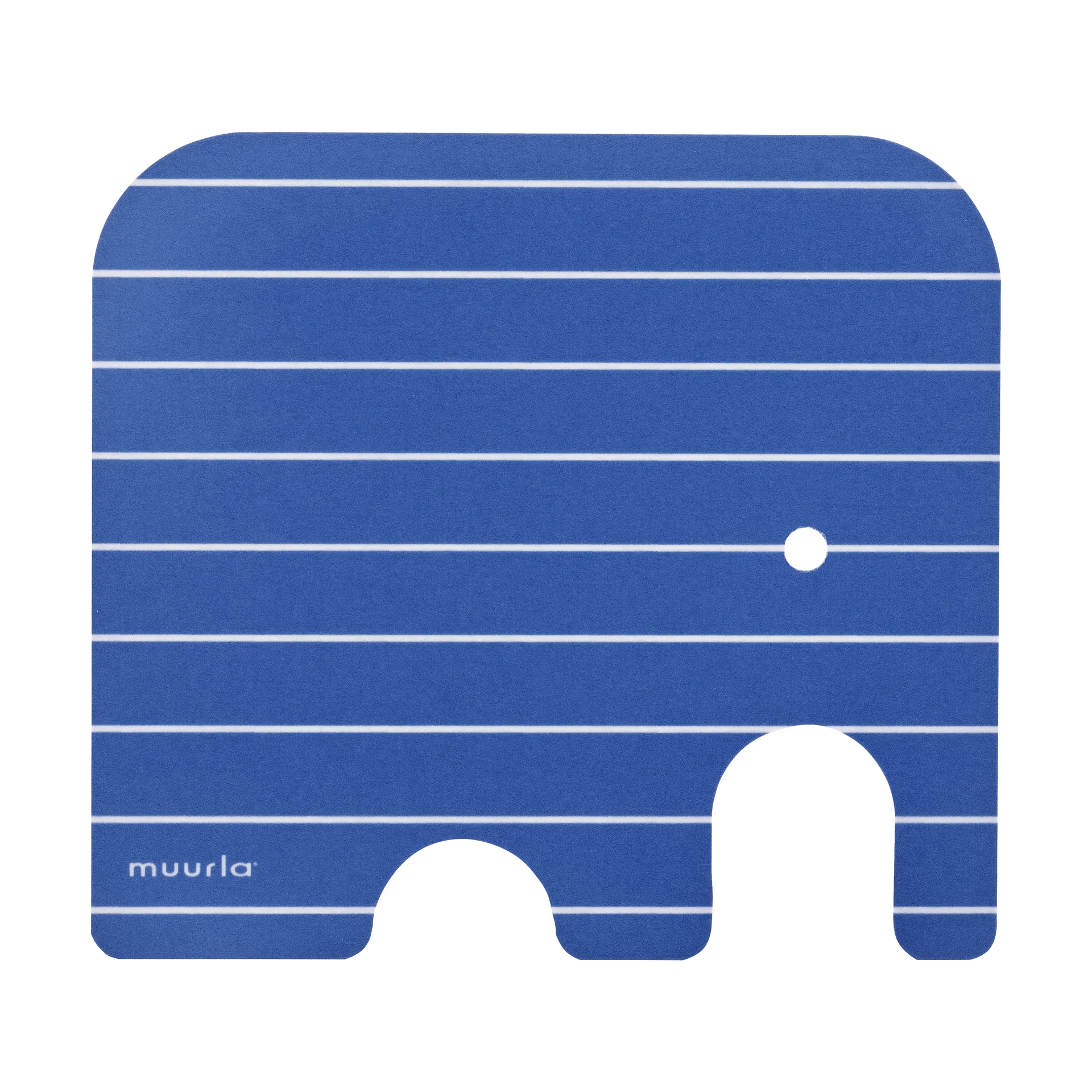 Elephant glass coaster 11x10 cm, Blue Muurla